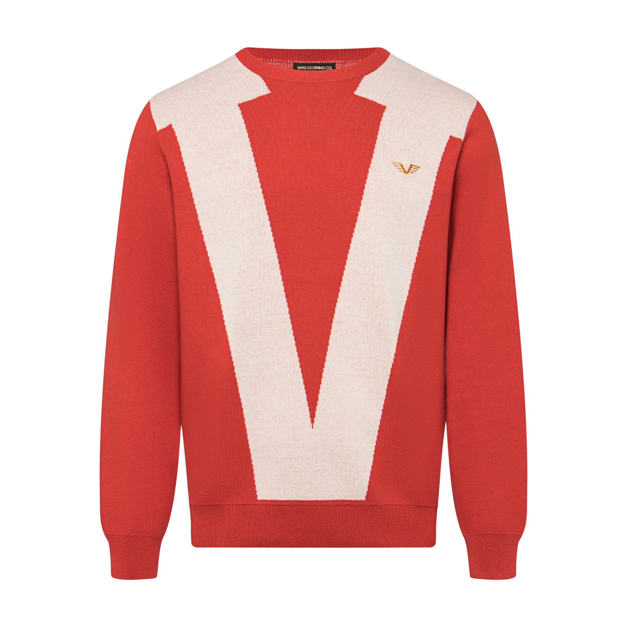 Letterman Sweater - Red